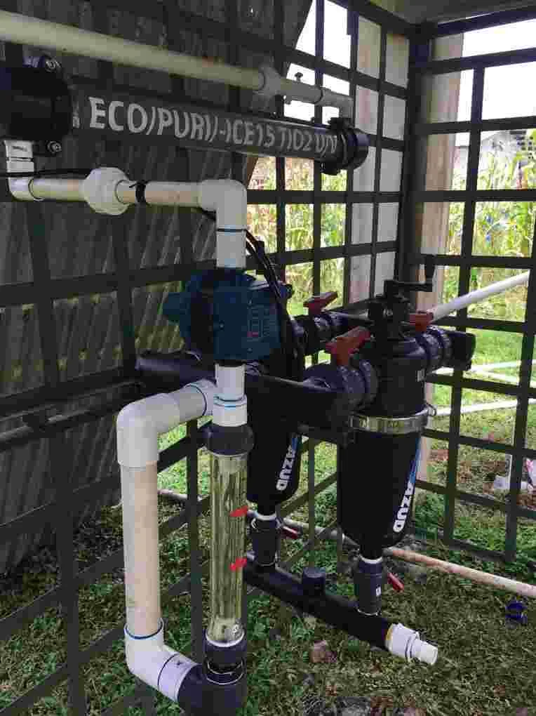 Equipo de tratamiento de agua registrado por Ice Innova en el Colegio Secundario Calobre en 2021